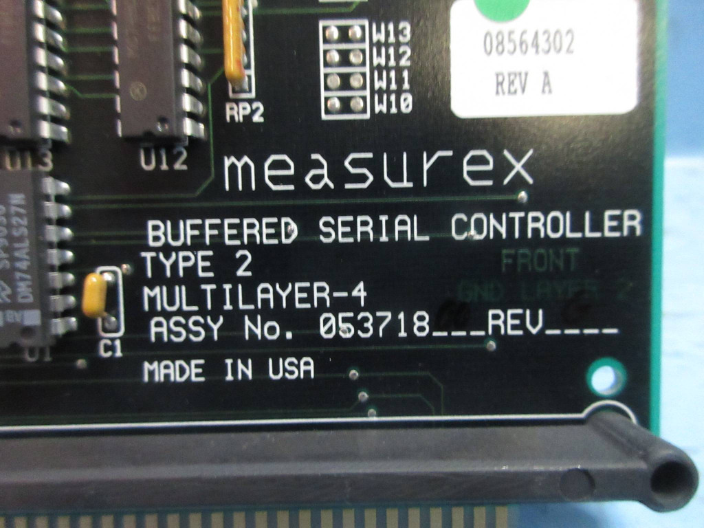 Measurex 05371800 Rev G Buffered Serial Controller Type 2 Module Board 053718-00 (TK3874-4)