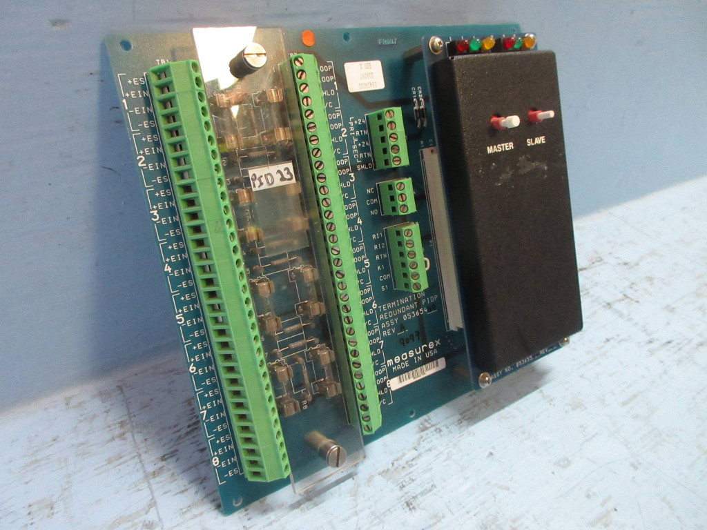 Measurex 05365400 Rev. A Termination Redundant PIDP Module Board w/ 05365500 (TK3892-5)