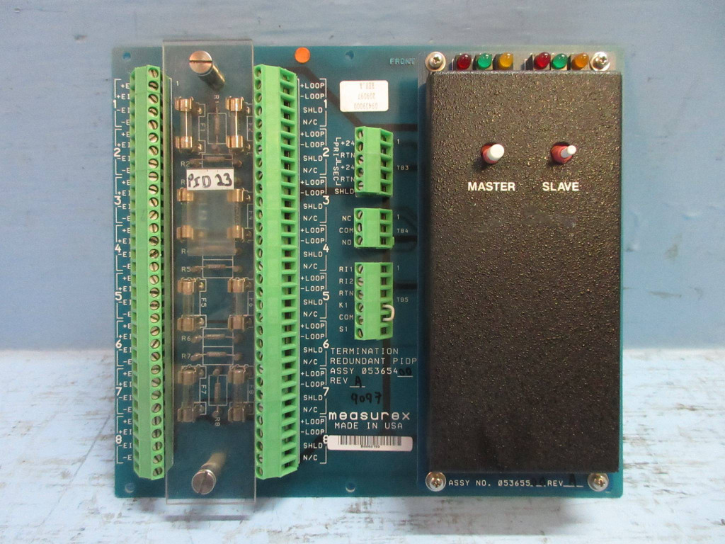 Measurex 05365400 Rev. A Termination Redundant PIDP Module Board w/ 05365500 (TK3892-5)