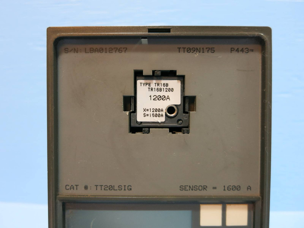 General Electric TT20LSIG 1600 A MicroVersaTrip Plus Trip Unit LSIG TR16B1200 GE (NP1970-1)