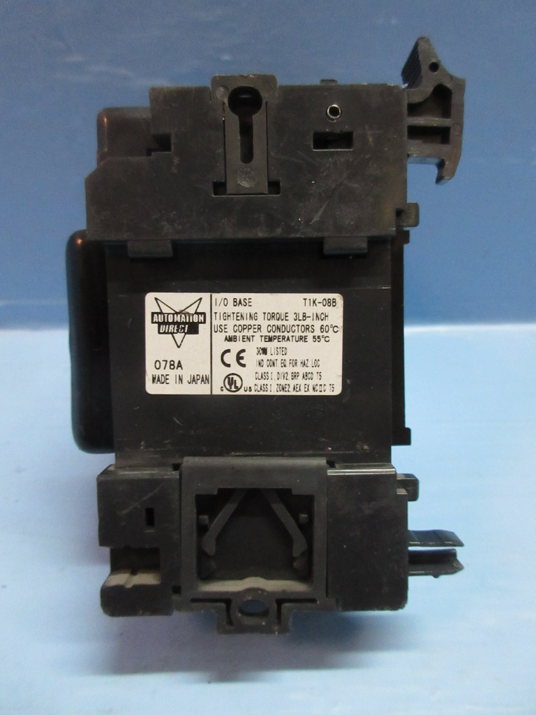 Automation Direct T1K-08TR Terminator I/O Relay Output Module PLC Base T1K-08B (TK4063-4)