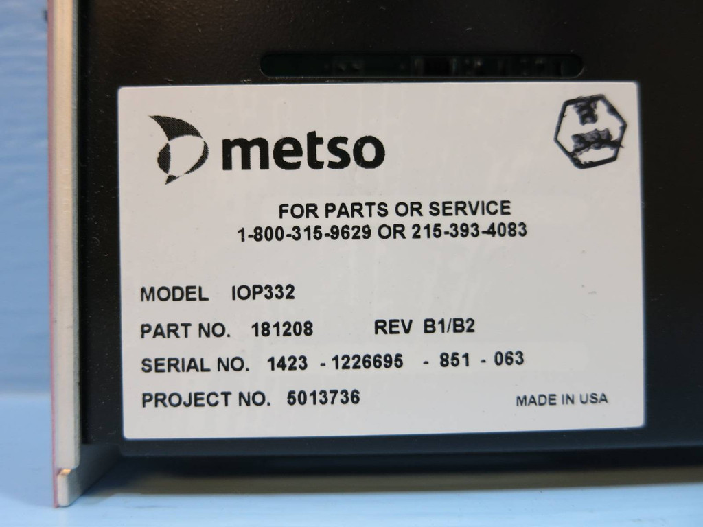 Valmet Metso Automation IOP332 181208 Rev B1/B2 Digital Input Module AC/DC 120V (NP2006-20)