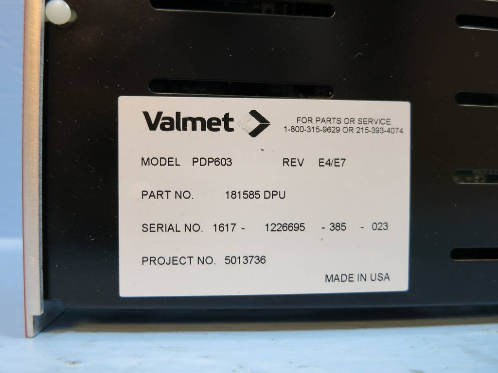 Valmet Metso Automation PDP603 181585 DPU Rev E4/E7 Distributed Processing Unit (NP2008-34)