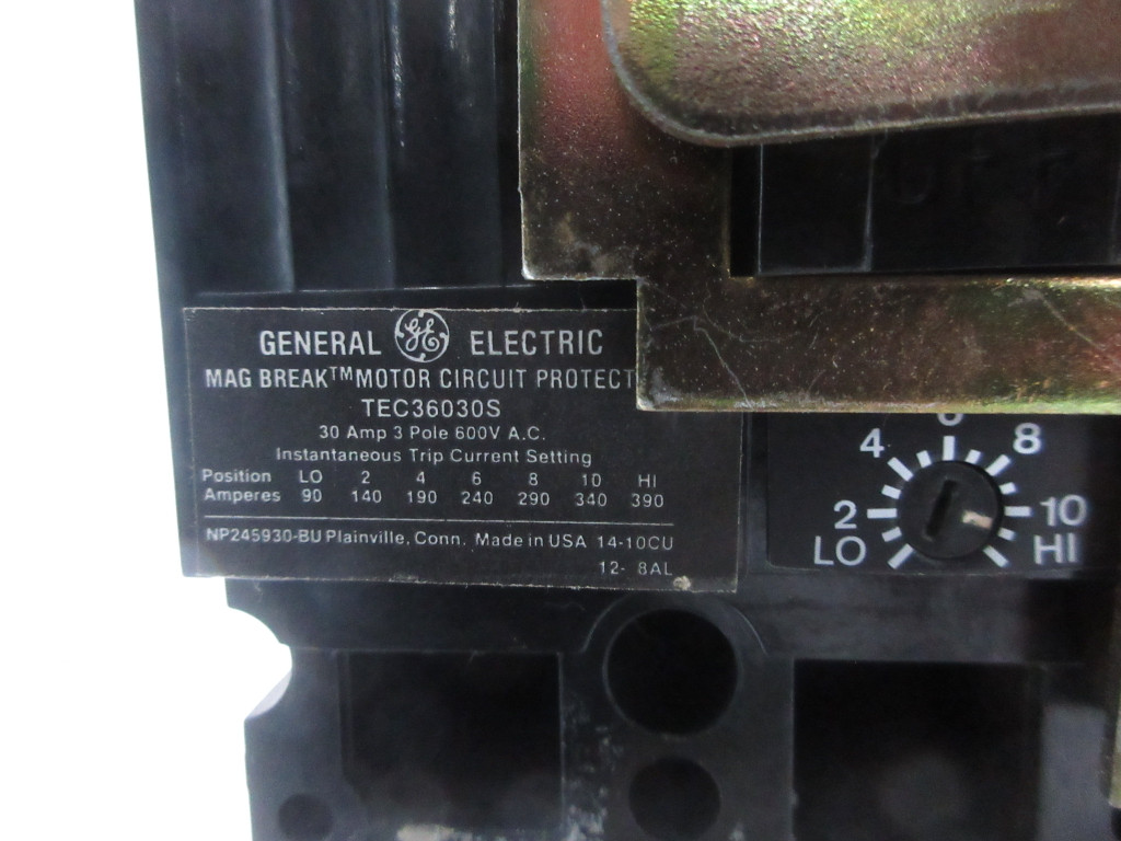 General Electric GE 8000 Size 2 Reversing Starter 30 Amp Breaker 30" MCC Bucket (TK4200-18)