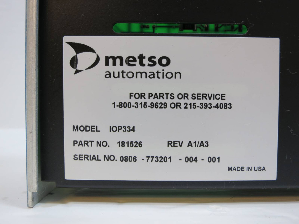 Valmet Metso Automation IOP334 181526 Rev A1/A3 24 Isolated Digital Input Module (NP2038-1)