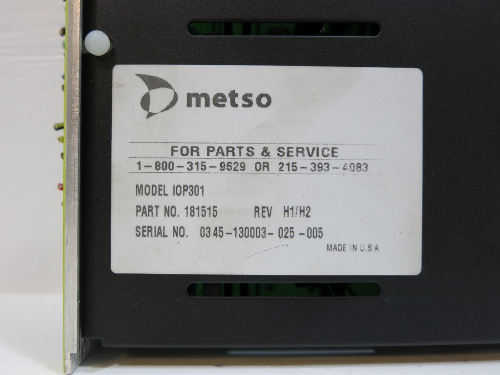 Valmet Metso Automation IOP301 181515 Rev H1/H2 Isolated Analog Input Module PLC (NP2066-1)