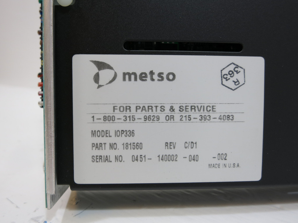 Valmet Metso Automation IOP336 181560 Rev C/D1 QUAD PAT Module PLC Module IOP336 (NP2062-1)