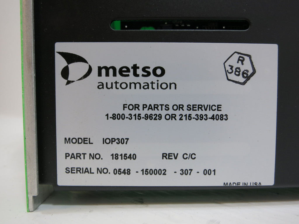 Valmet Metso Automation IOP307 181540 Rev C/C Isolated Analog Input Module PLC (NP2077-1)