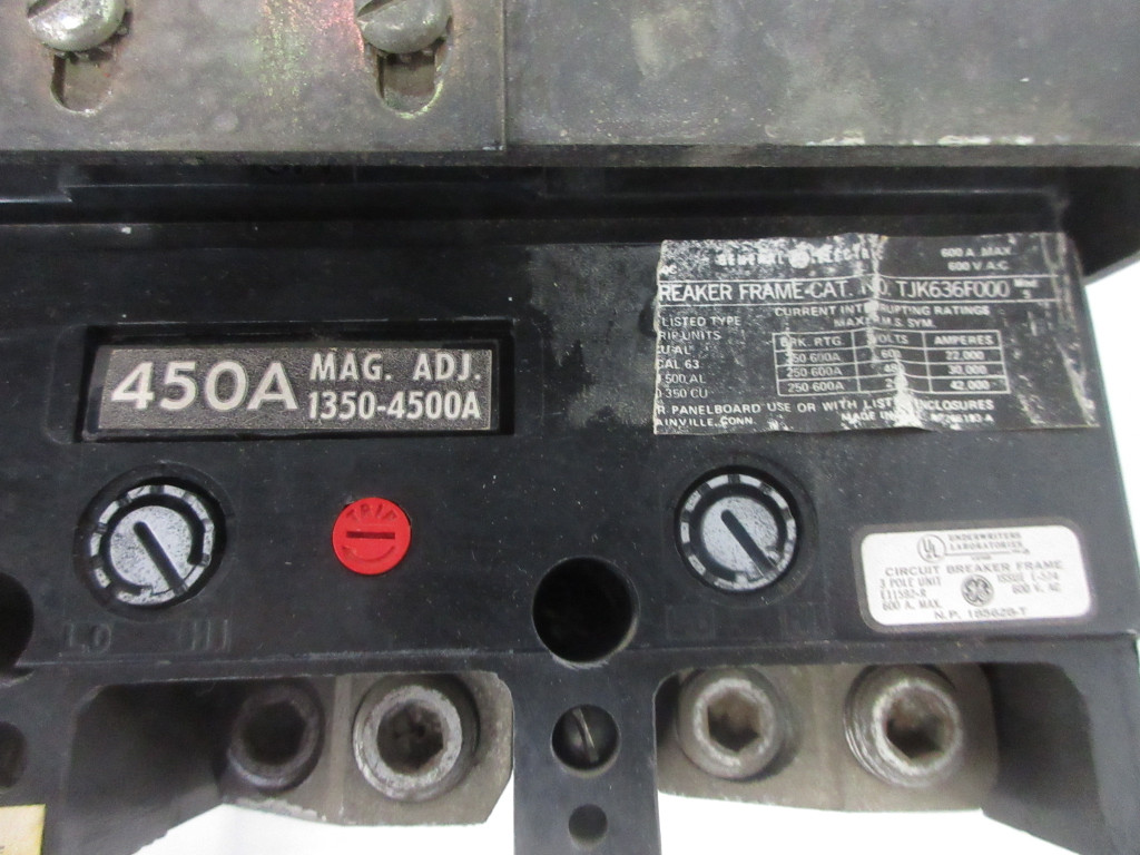 GE 8000 Series 450 Amp Main Breaker Type MCC 24" Feeder Bucket General Electric (TK4278-9)
