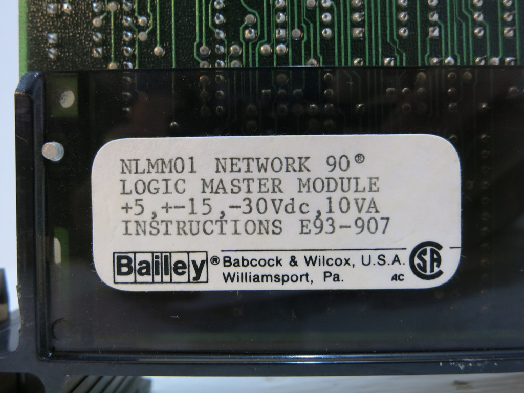 Bailey NLMM01 Logic Master Module 6631948B1 PLC ABB NLMM-01 NLMMO1 Network 90 (NP2114-1)