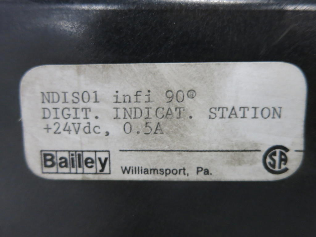 Bailey NDIS01 infi90 Digital Indicator Station 24Vdc 6633942A1 ABB Network 90 (DW1181-4)