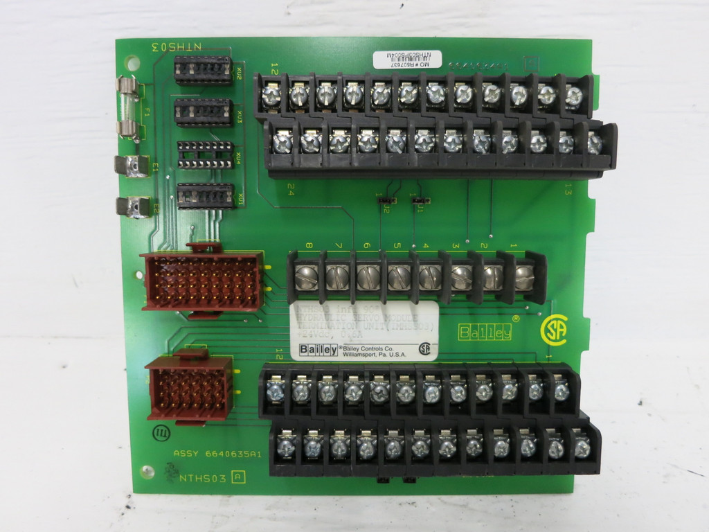 Bailey NTHS03 infi90 Hydraulic Servo Termination Unit 6640635A1 ABB Board PLC (DW1189-2)