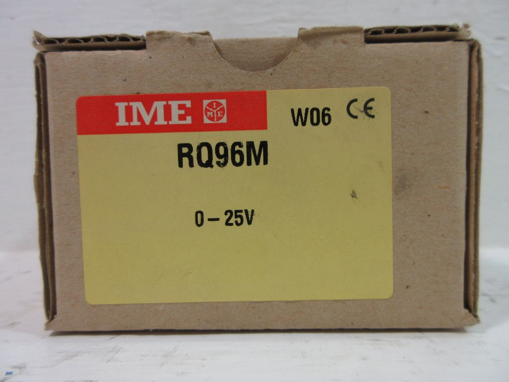 New IME RQ96M Panel Meter 0-25V Volt Meter NIB (TK4478-1)