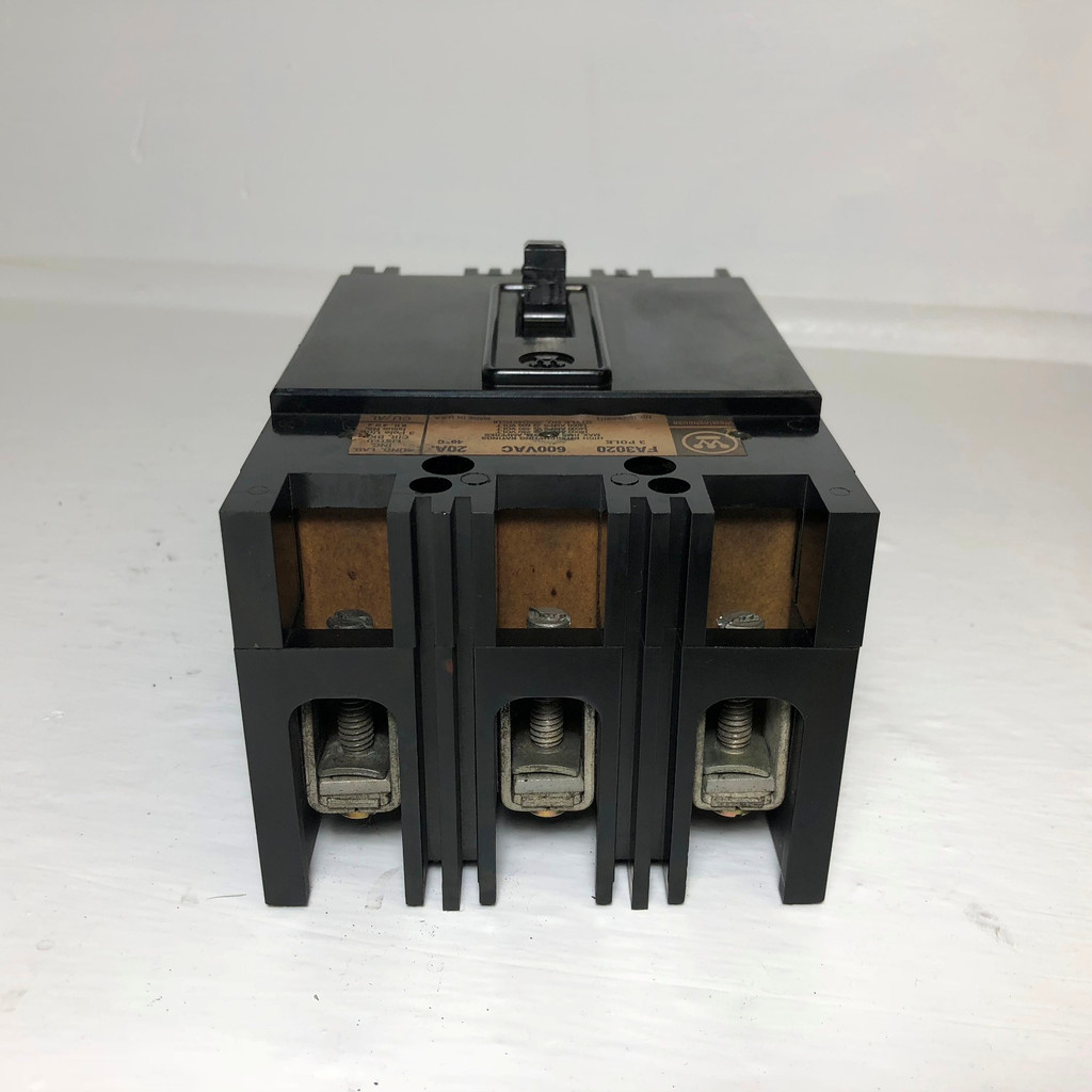 CH Westinghouse FA3020 20A Circuit Breaker 14ka @ 480/600V 3P 368D451G18 20 Amp (EM3177-32)