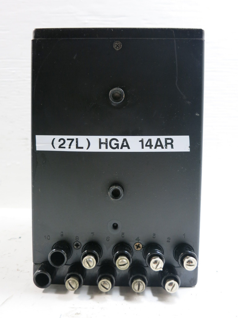 General Electric 12HGA14AR12A Auxiliary Relay GE 115V 3PH 25/5000 CY. Type HGA (TK4598-1)