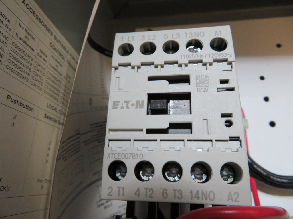 NEW Eaton ECX25B1AAC Combination Starter Breaker FVNR 7 Amp NIB Cutler Size 1 (NP2179-4)