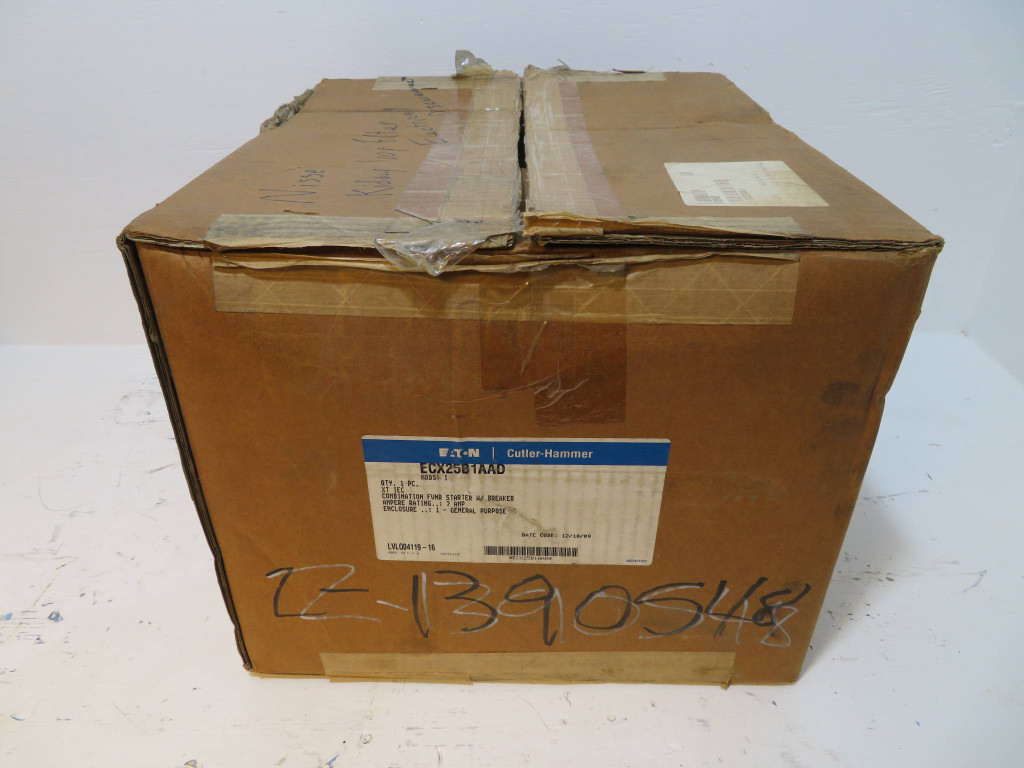 NEW Eaton ECX25B1AAD Combination Starter Breaker FVNR 15 Amp NIB Cutler Size 1 (NP2180-1)