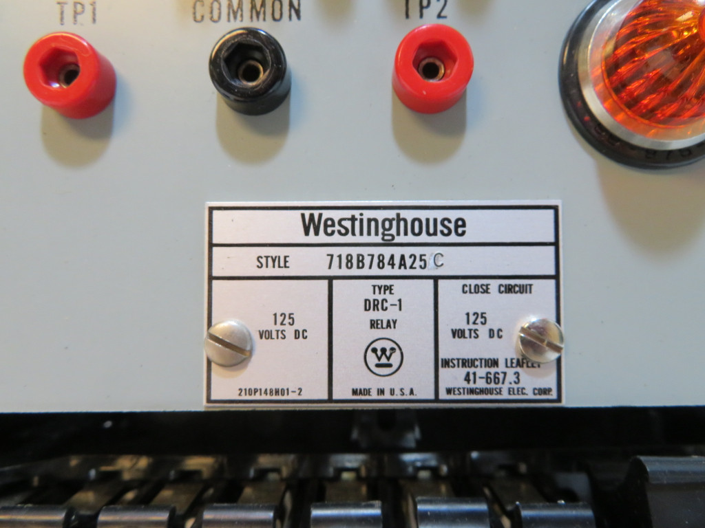 Westinghouse Type DRC-1 Timer Relay Style 718B784A25 C ABB DRC1 125 VDC WH (NP2206-1)