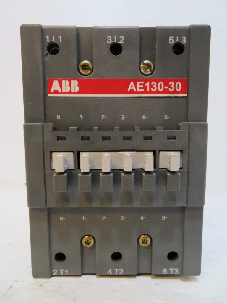 ABB AE130-30 Contactor 600V 160 Amp 125 HP 24VDC Coil AE13030 160A 24 V 50 HP (NP2221-4)