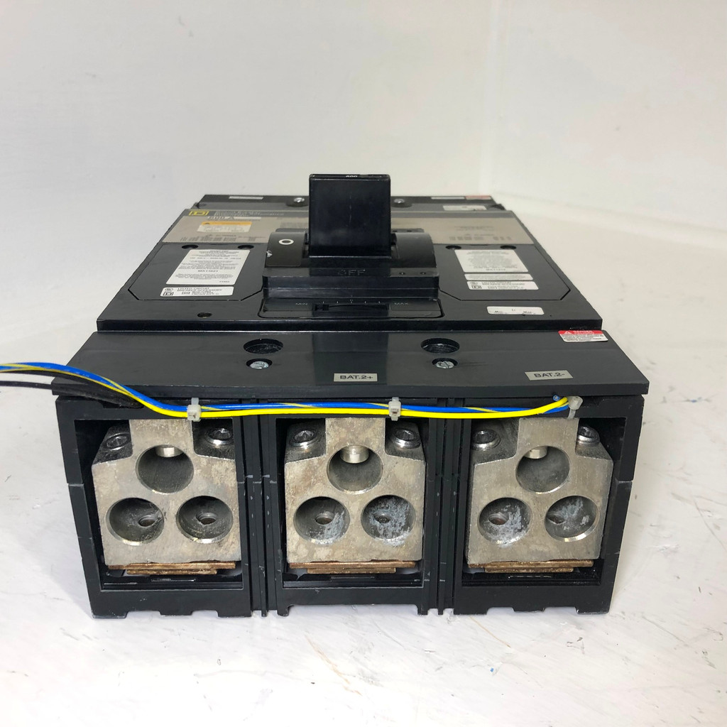 Square D MHL3680036DC2351 800A DC Circuit Breaker w/ Shunt & Aux 600 VDC 800 Amp (EM3331-2)