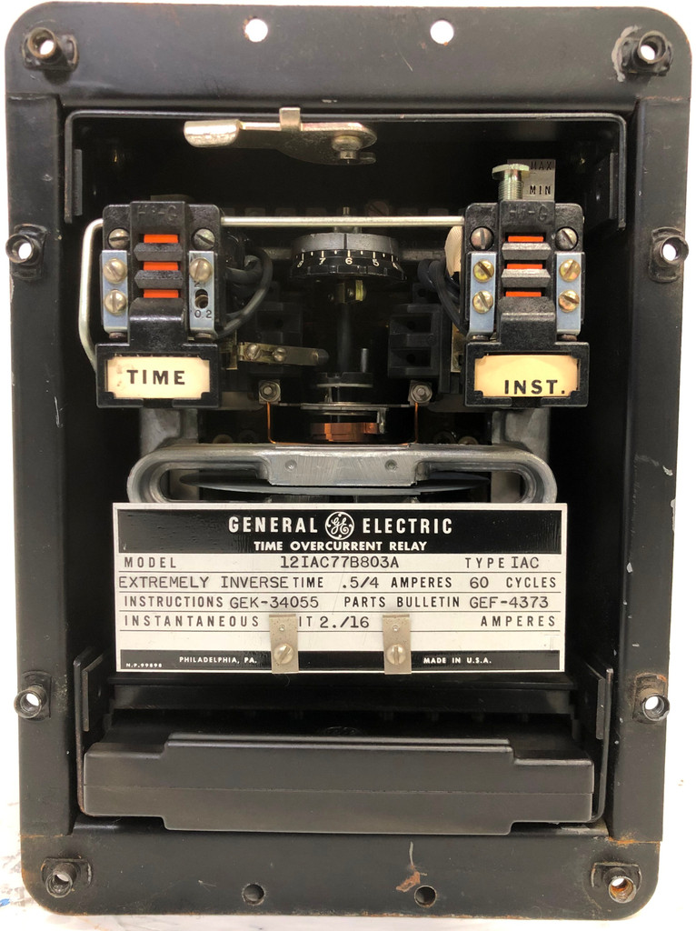 GE General Electric 12IAC77B803A Time Overcurrent Relay Extremely Inverse IAC 60 (EM3335-2)