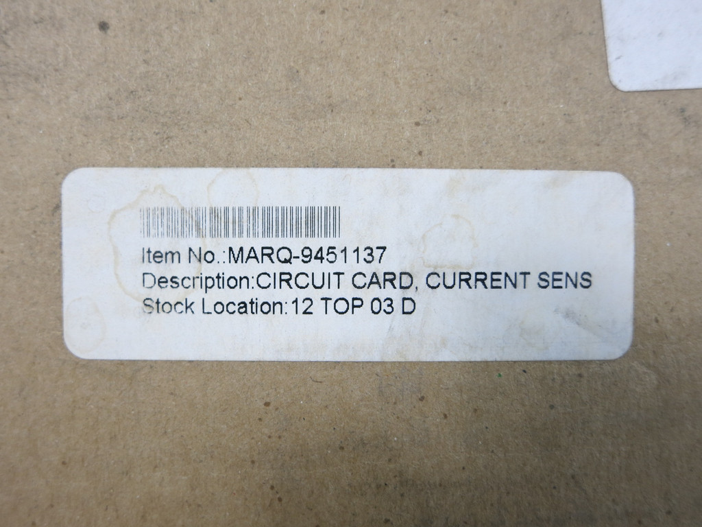 New Marquip 9451137 Current Sensor Circuit Board PLC Card NIB (TK4738-2)