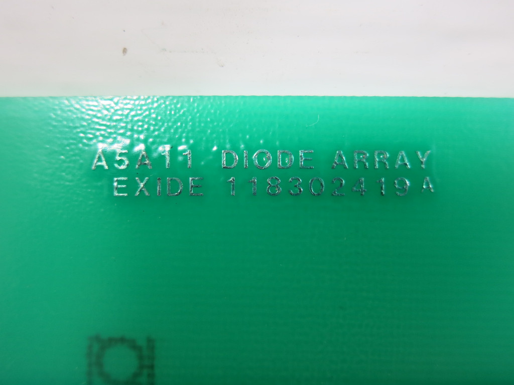 Exide 118302419-A A5A11 Diode Array Board Card 101072406 Rev B (TK4811-2)