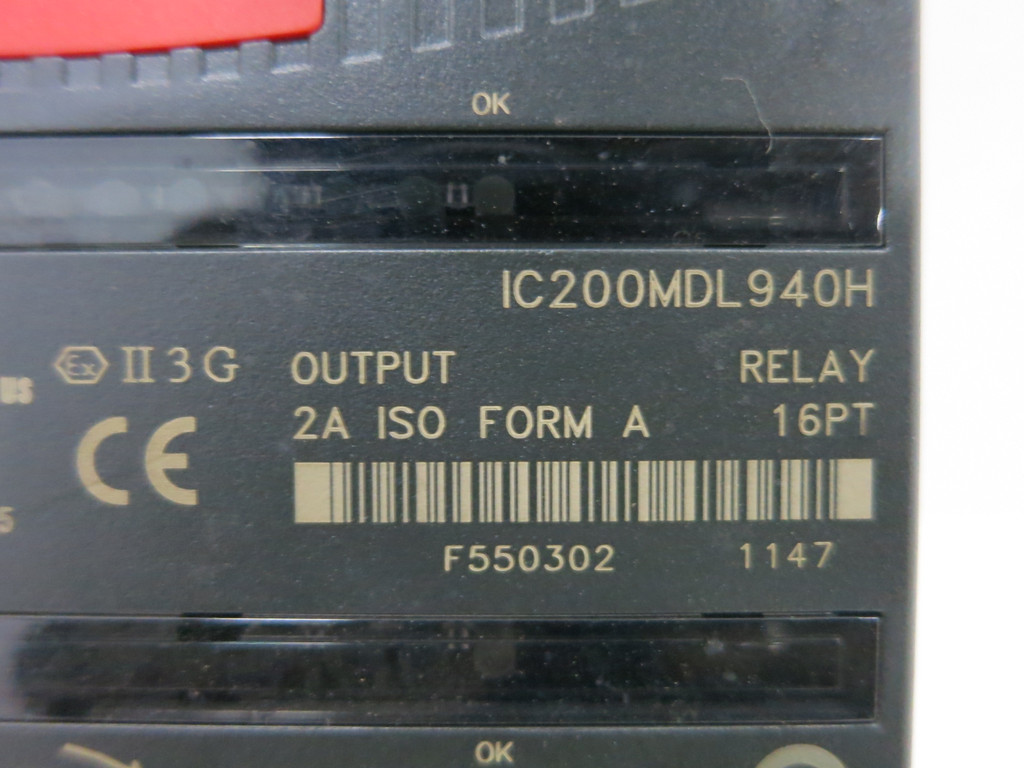 GE Fanuc IC200MDL940H Output Relay VersaMax Micro Controller Control Module PLC (DW1448-1)