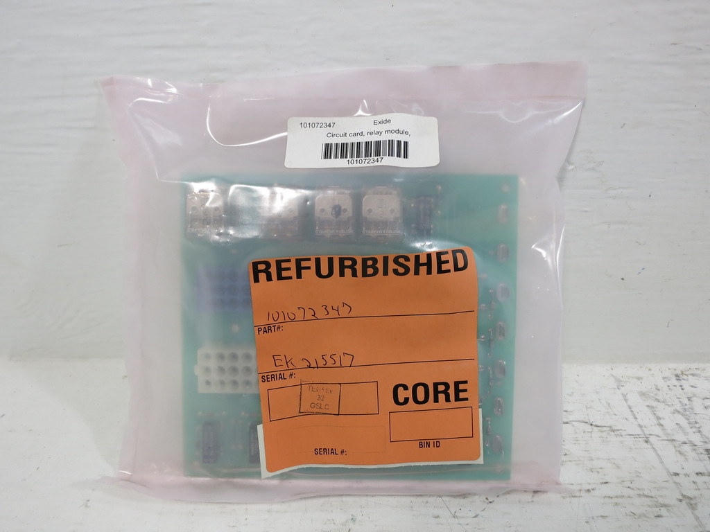 Refurbished Exide 101072347 Relay Module Circuit Board Card PLC (TK4858-2)