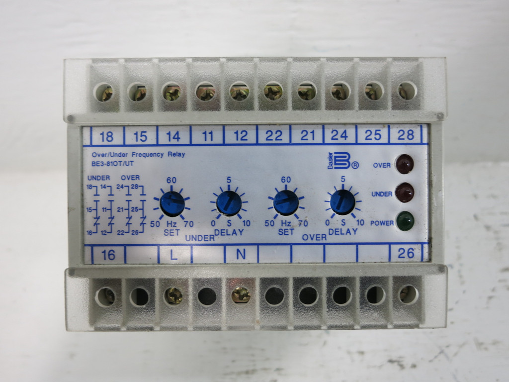 Basler Electric BE3-810T/UT-1A4N3 Over / Under Frequency Relay 9323000102 120Vac (TK4872-1)