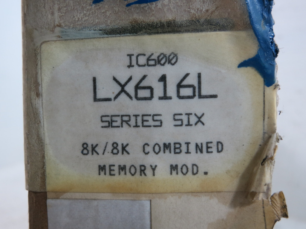 GE Fanuc Series 6 IC600-LX616L 8K/8K Combined Memory Module PLC IC600LX616L New (TK4899-1)