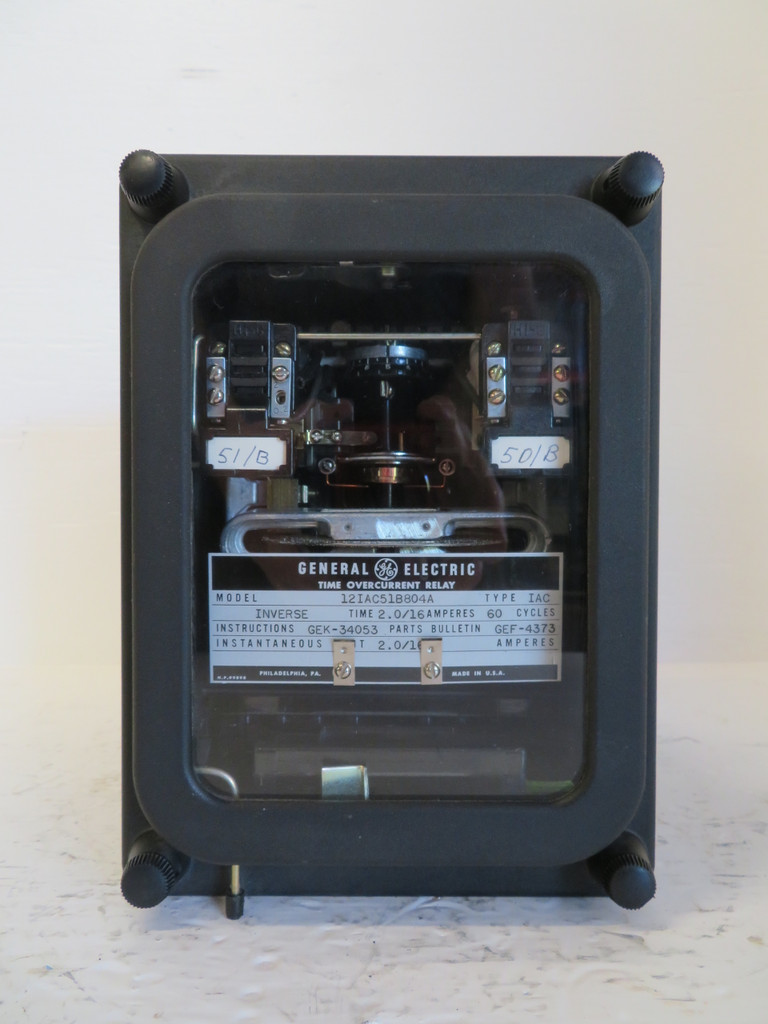 General Electric 12IAC51B804A Time Overcurrent Relay Inverse GE IAC 12IAC 51B04A (NP2320-2)