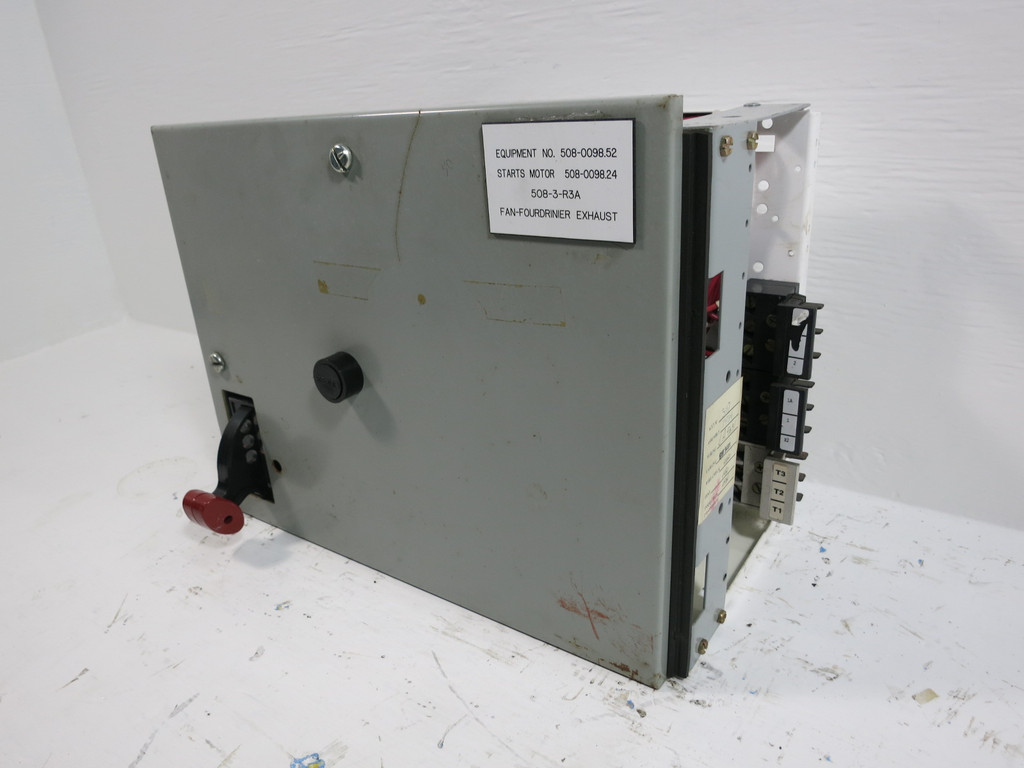 GE 8000 Size 1 Starter 30 Amp Fusible 12" FVNR MCC Bucket 7700 CR306C0**ACET (TK4955-11)