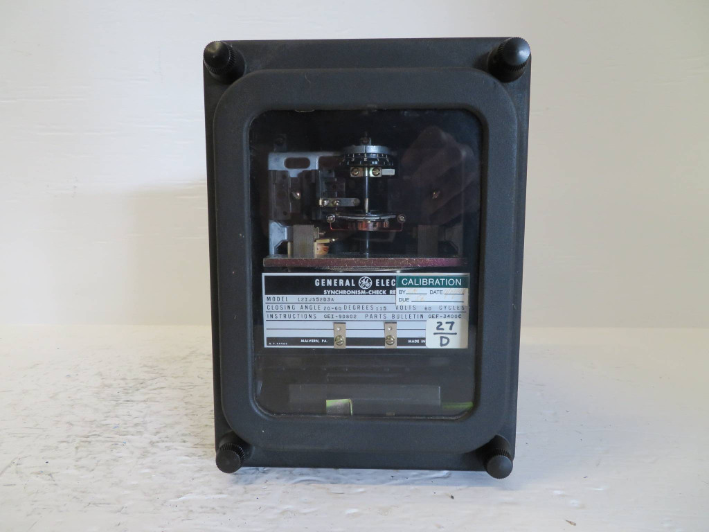 General Electric 12IJS52D3A Synchronism Check Relay IJS 52D3A GE 60Hz (NP2339-2)