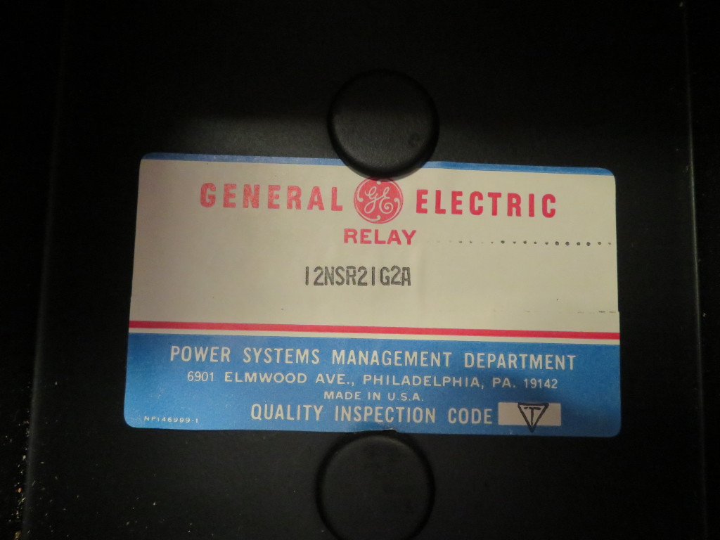 General Electric 12NSR21G2A Reclosing Relay GE 12NSR 21G2A 48 125 250 V DC (NP2346-3)