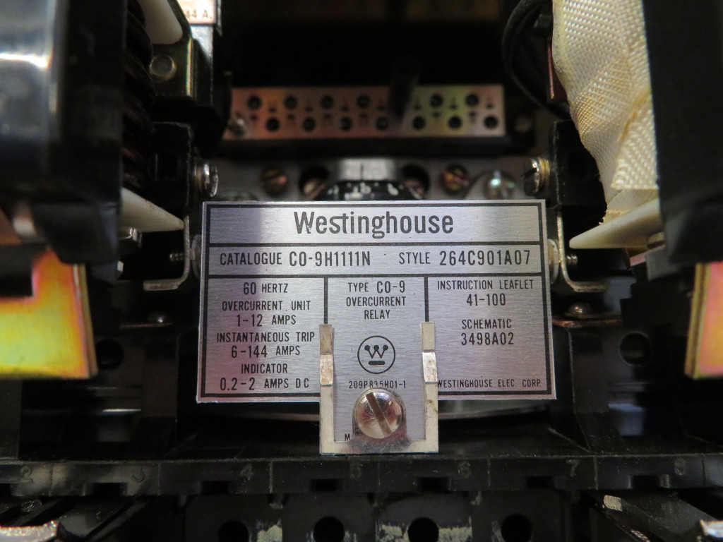 Westinghouse Type C0-9 Overcurrent Relay C09H1111N Style 265C901A07 WH (NP2356-1)