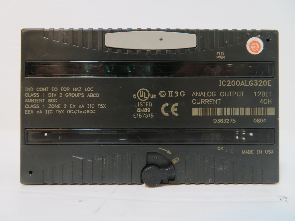 GE Fanuc IC200ALG320E Analog Output VersaMax Micro Controller Control Module PLC (NP2409-2)