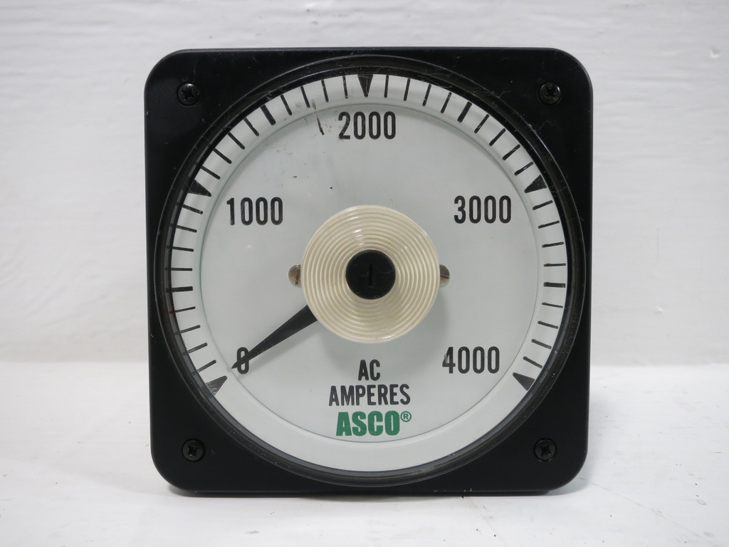 Asco 491942-017 BLS-077 0/4000 AC Amperes Meter 5 AAC (TK5078-1)