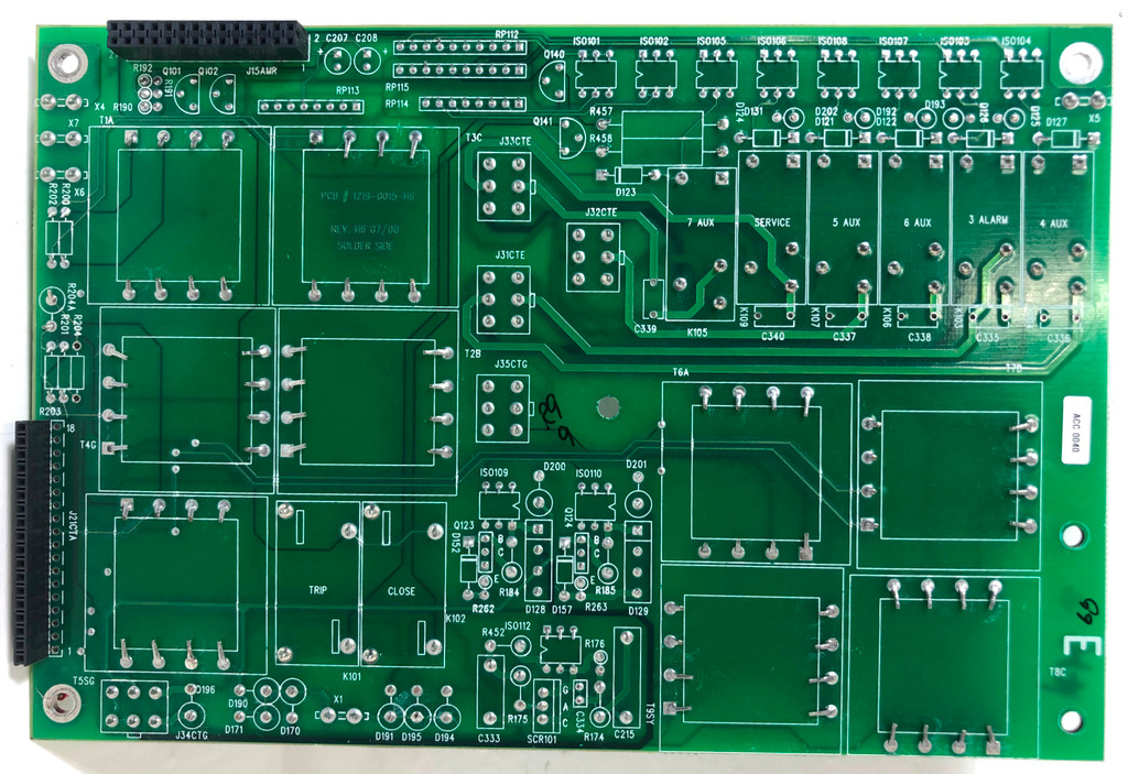 GE Multilin 1219-0015-H6 SR-750 Relay CT Board Rev. H6 07/00 Power Management (EM3596-1)