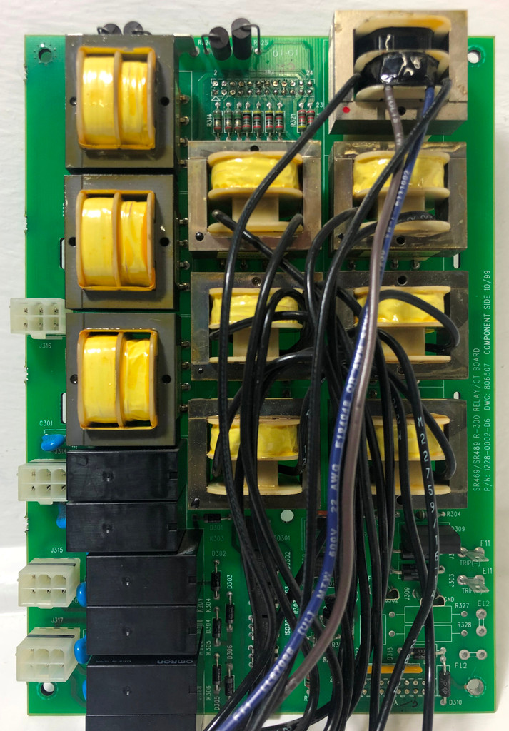 GE Multilin 1228-0002-D6 Relay CT Board R300 SR469 SR489 806507 General Electric (EM3597-1)