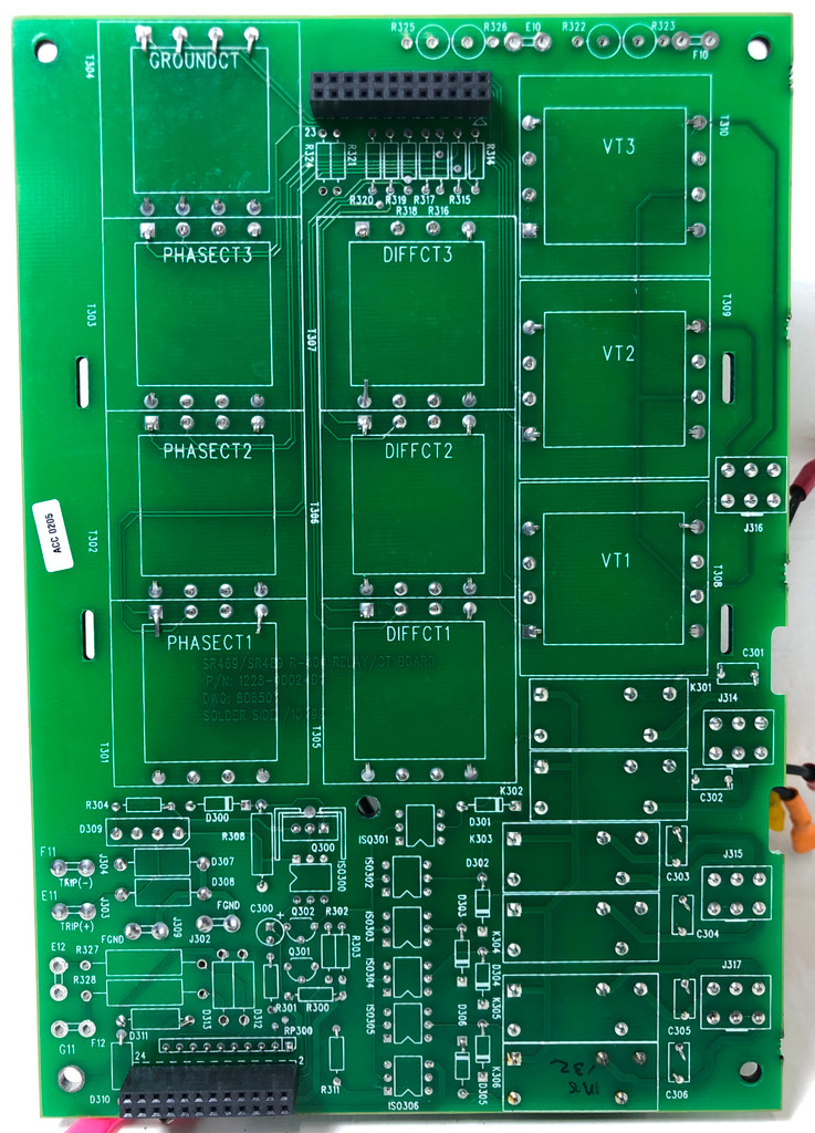 GE Multilin 1228-0002-D7 Relay CT Board R300 SR469/SR489 806507 General Electric (EM3599-2)