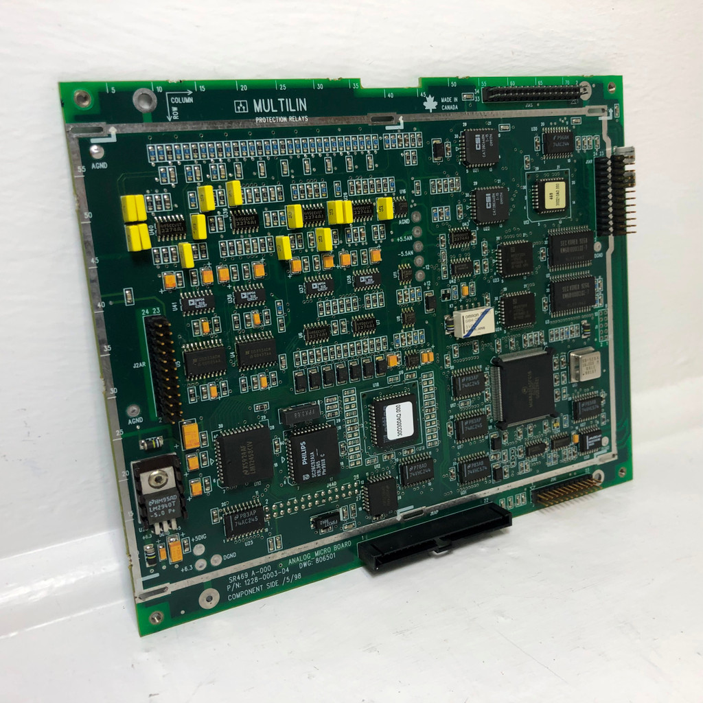 GE Multilin 1228-0003-D4 Analog Micro Board SR469 A-000 806501 General Electric (EM3608-1)