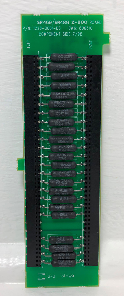 GE Multilin 1228-0001-D3 Z-800 Board SR469 / SR489 DWG 806510 General Electric (EM3615-4)