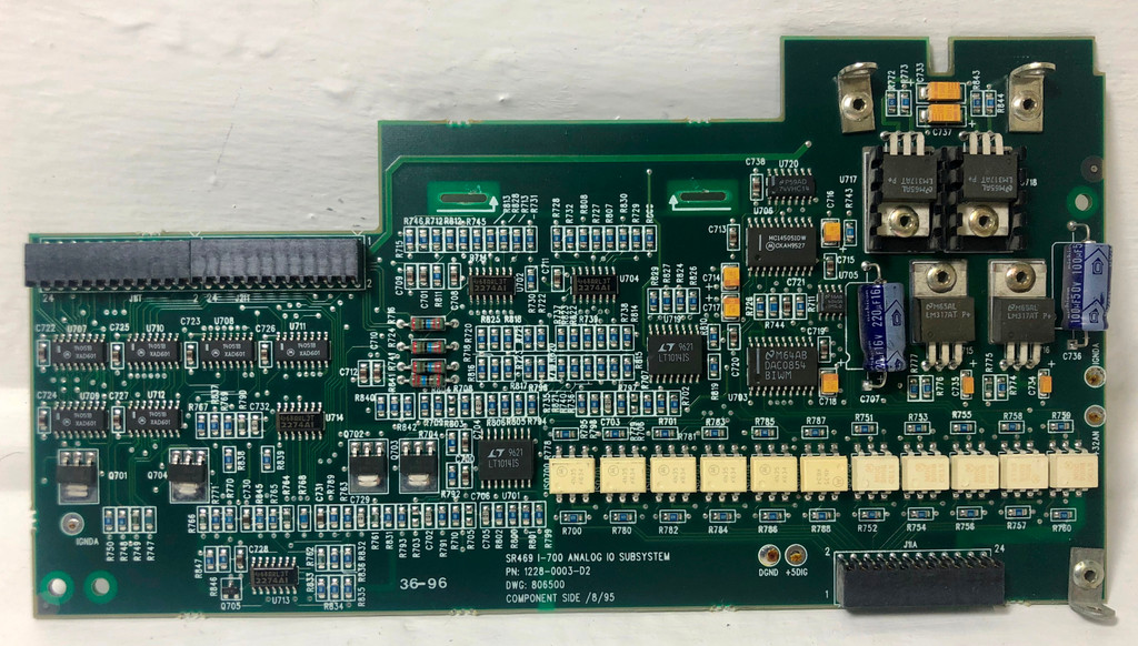 GE Multilin 1228-0003-D2 SR469 I-700 Analog IO Subsystem Board Relay D2 806500 (EM3637-1)