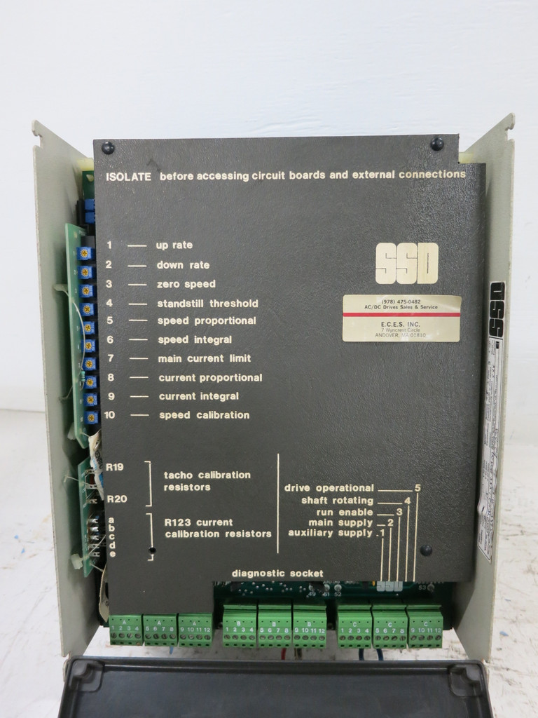 SSD 540-075-4-2-1-XXX-1000-00 1PH DC Converter Drive 240V 7.5A 120V 4 Quadrant (DW1578-1)