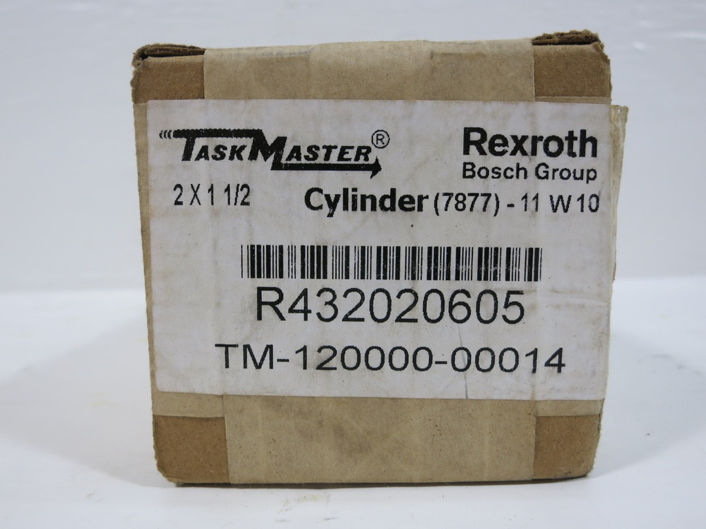 New Rexroth Task Master R432020605 Cylinder 2 x 1-1/2 TM-120000-00014 NIB (TK5207-3)