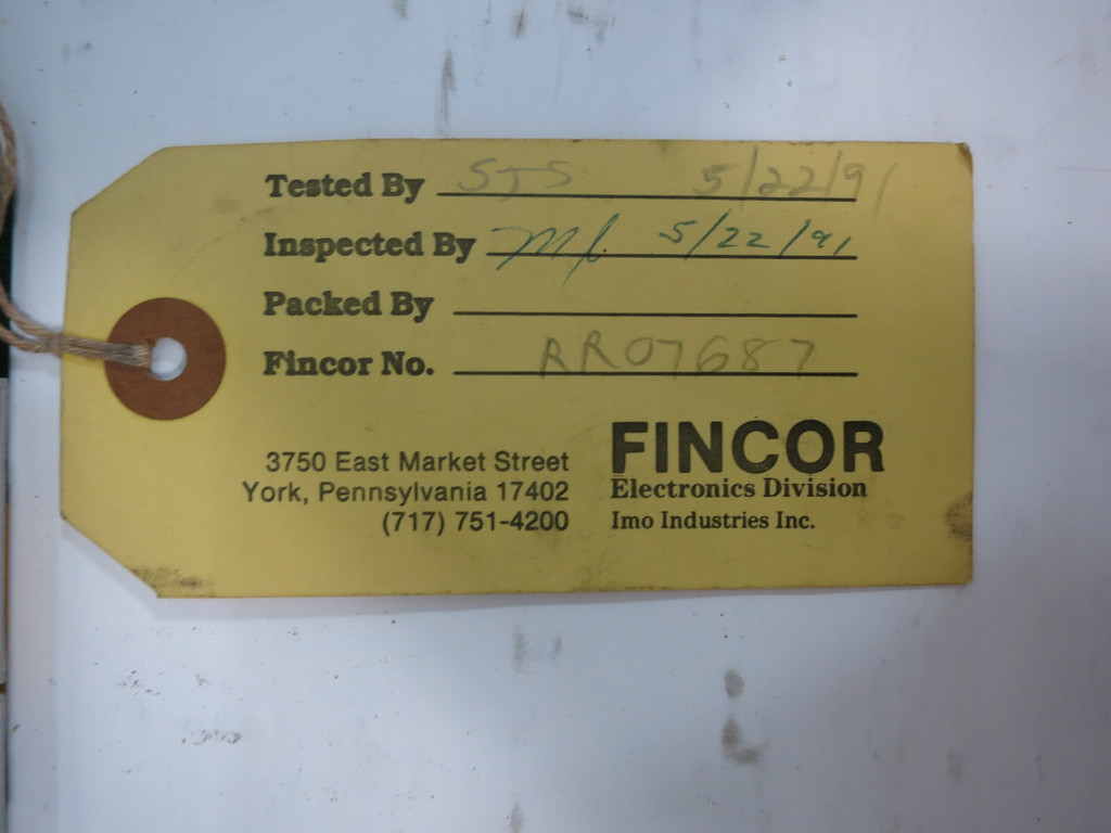 Fincor 1054235-01-A Rev. B Logic Board ATE PLC Card 1054235 Tested (TK5254-1)