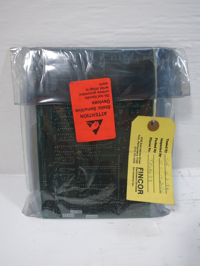 Fincor 106168601HM-B Rev. B Logic Board PLC Card 106168601 Tested (TK5248-1)