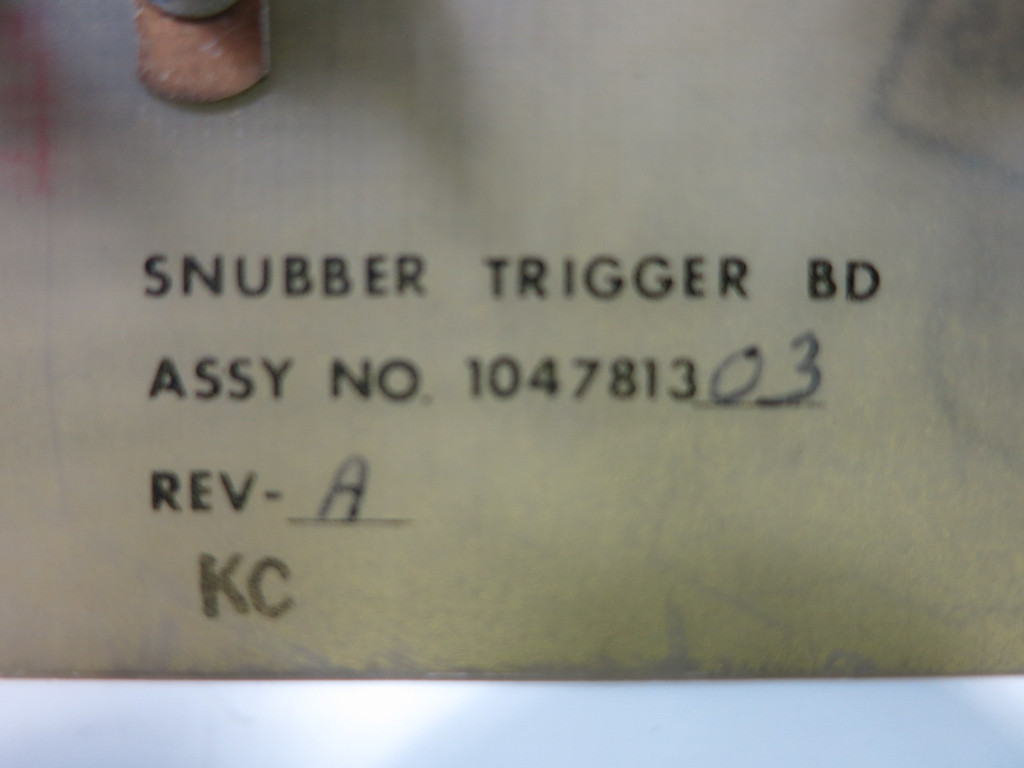 Fincor 1047813-03 Rev. A Snubber Trigger Board PLC Card Boston 1047813 Tested (TK5258-1)