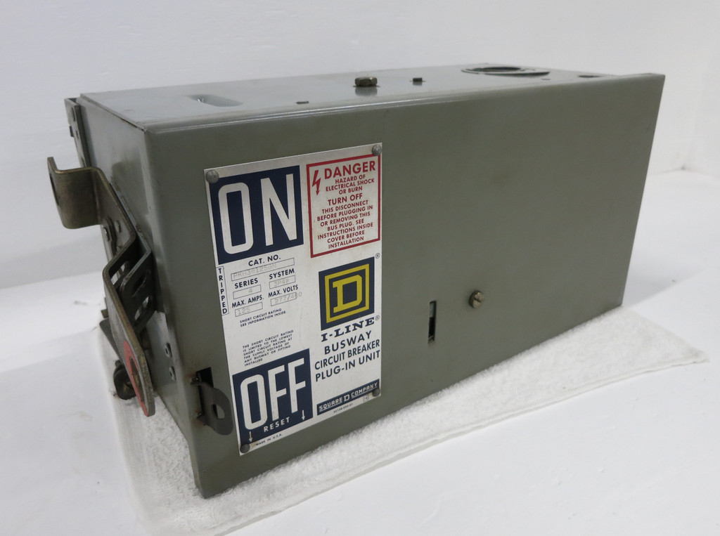 Square D PKH36125GN 125A 3P4W 480/600V I-Line Circuit Breaker Bus Plug 125 Amp (DW1686-25)